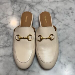 Quince Italian Leather Horsebit Loafer Mule, 6.5